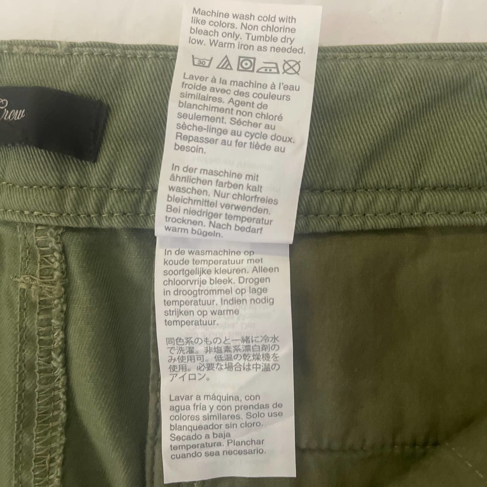 J. Crew Olive Green Straight-Leg Pants - Picture 10 of 12